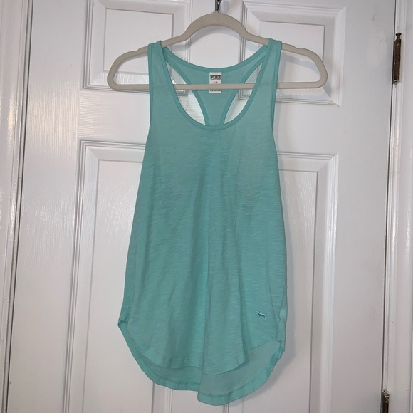 PINK Victoria's Secret Tops - Victoria’s Secret Pink Sleepwear Blue Tank Top